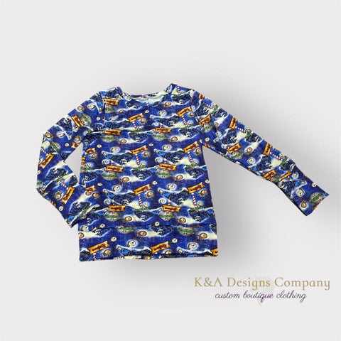 9Y-12Y GWM Long Sleeve Bamboo Shirt (flaw in print on back)-RTS
