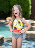 Kids Sunflower Swimsuit